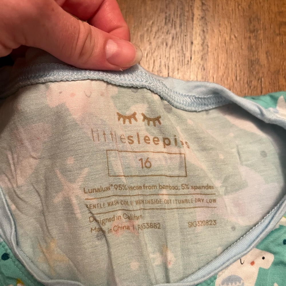 Little Sleepies Aqua Shark Pajama Set - Picture 4 of 4